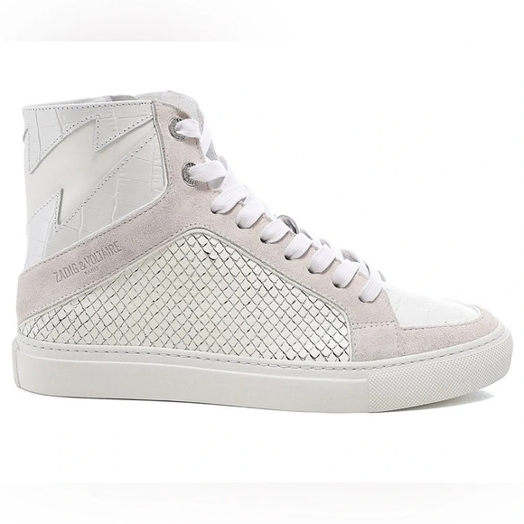 New Zadig & Voltaire High Flash Keith Sneakers  Size 38 - Picture 1 of 14